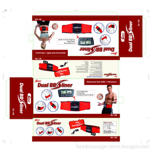 best Halloween gifts vibrating body slimming massage belt Dual shaper massager Dual shaper belt with vibration